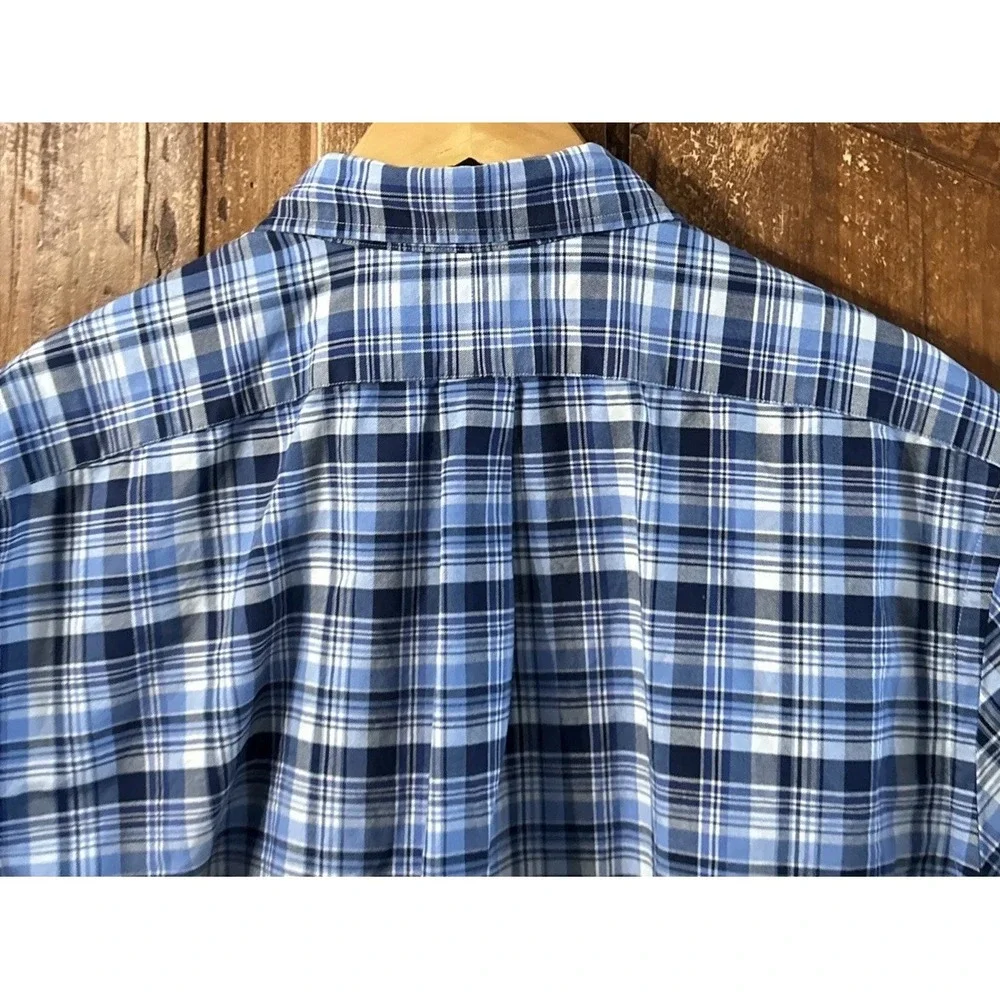 Mens Polo Ralph Lauren Classic Fit Short Sleeve Plaid Shirt Sz 2XL